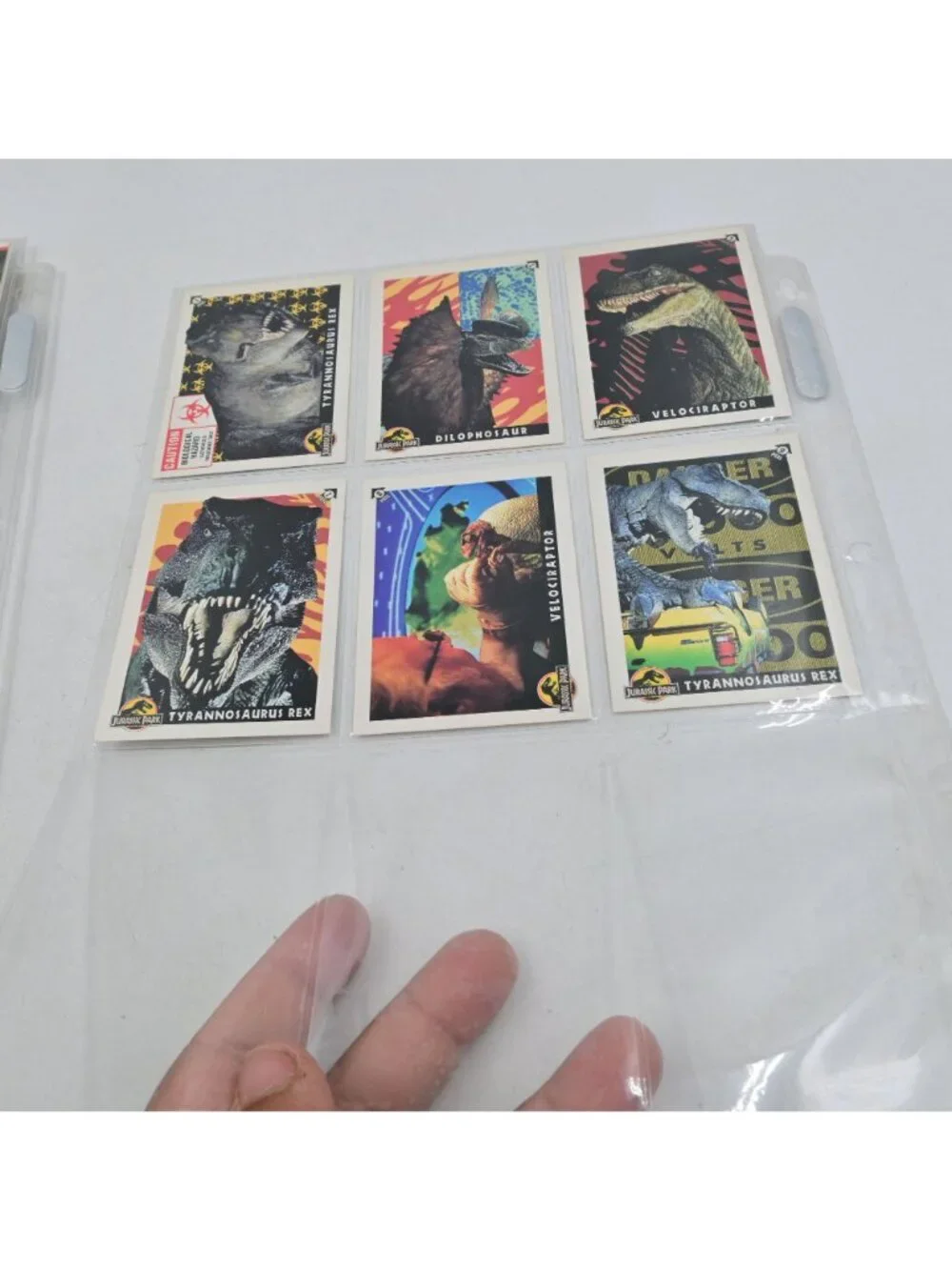 Topps Jurassic Park Trading Card Complete 1-88 Set + 10 Puzzle Card Set Vintage